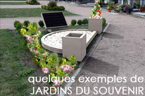 Les JARDINS du SOUVENIR : quelques exemples de projets...